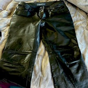 Gap boot cut leather pants size 10